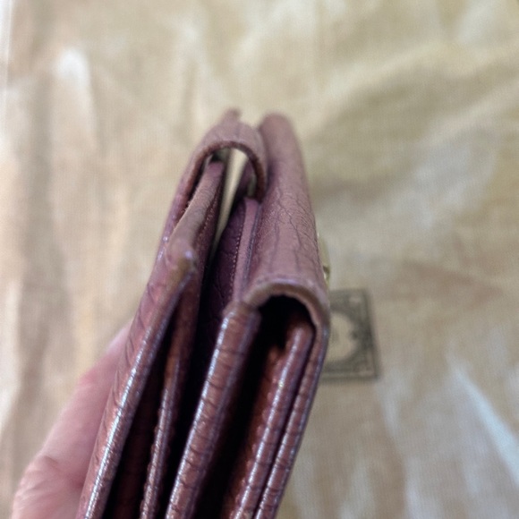 Gucci Horse Bit Portemonnaie Coral Leather Wallet. - Picture 10 of 13